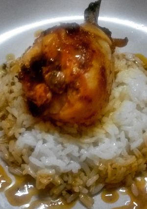 Una foto de Pollo especiado al limón