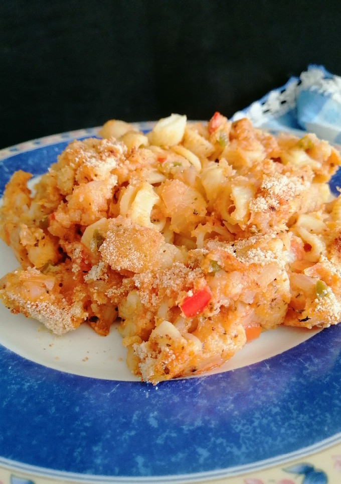 Una foto de Pasta con coliflor