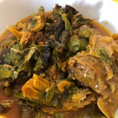 A picture of Oha soup.