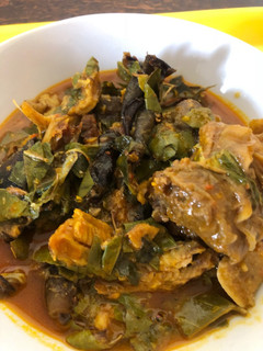 A picture of Oha soup.