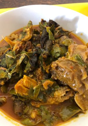 A picture of Oha soup.