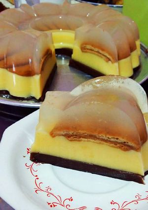 Foto resep Puding marie 3lapis