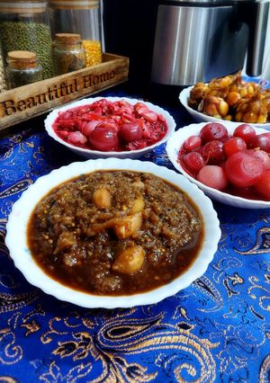 عکسی از دستور ترشی لیته بادمجون