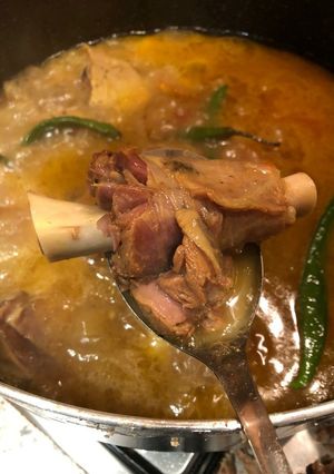 A picture of Mutton Rosh 😋.