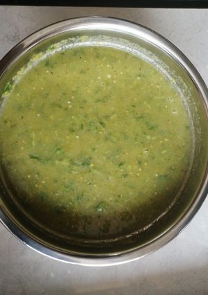 Una foto de Salsa verde taquera