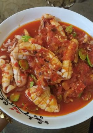 Foto resep Cumi sambal pete