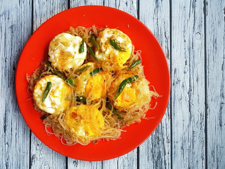 Resep: Telur Ceplok Soun Cabe Ijo Rumahan