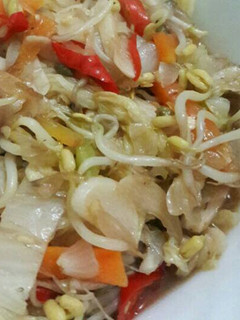 Foto resep Ca Sawi Putih Tauge Wortel