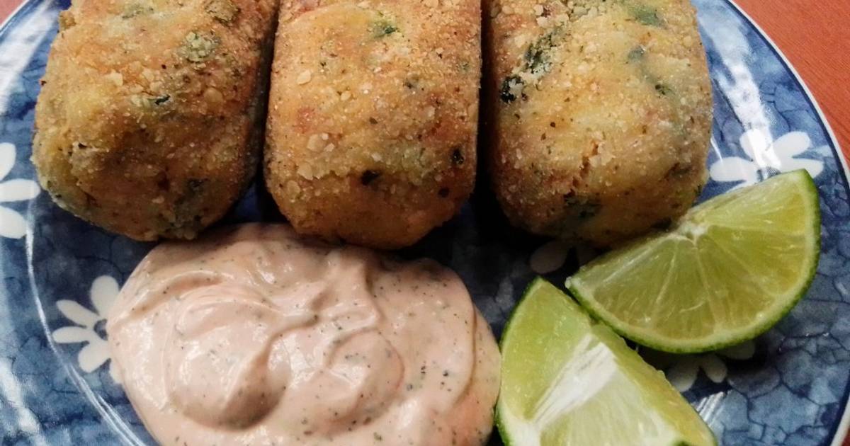Croquetas de Atún y Espinacas Receta de Ader Mad Cookpad
