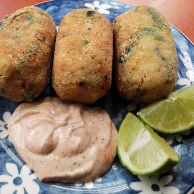 Croquetas de Atún y Espinacas Receta de Ader Mad- Cookpad