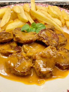 Una foto de Solomillo de cerdo en salsa