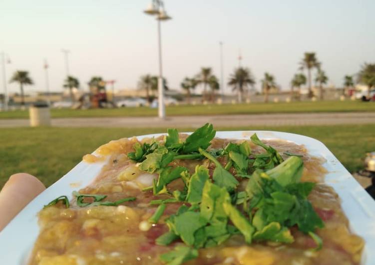 بابا غنوج على الفحم