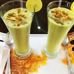 Pumpkin seeds and Pineapple Smoothie A picture of Pumpkin seeds and Pineapple Smoothie.