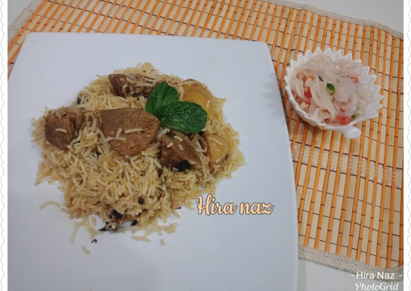 Beef Biryani With salaad