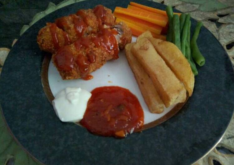 Cordon bleu ala-ala & kulit ayam krispy ♥