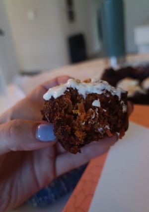 Una foto de Muffins carrot cake de avena sin huevo