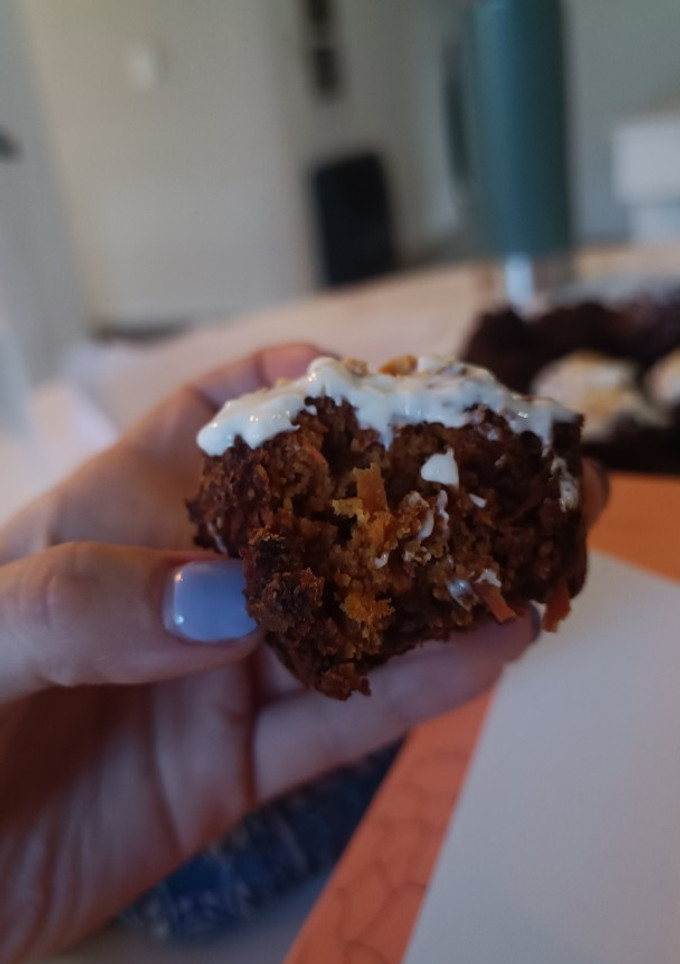 Una foto de Muffins carrot cake de avena sin huevo
