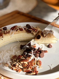 Una foto de 🍌 Plátano power como desayuno 🍌