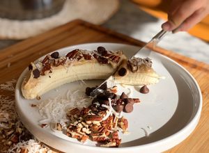 Una foto de 🍌 Plátano power como desayuno 🍌