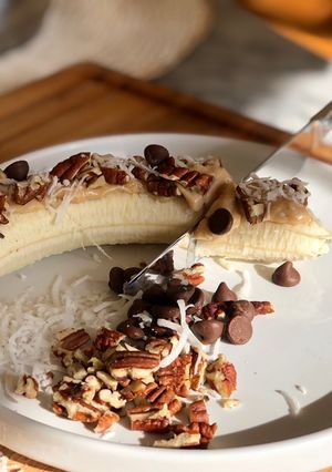 Una foto de 🍌 Plátano power como desayuno 🍌