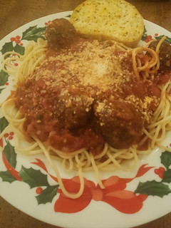 A picture of Mom's Spaghetti.