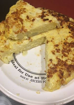 Una foto de Tortilla de papa hervida