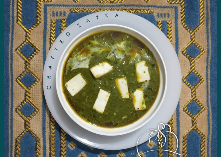 Recipe of Award-winning &#34;Palak Paneer&#34;