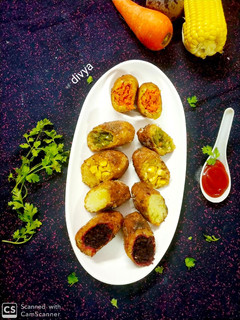 A picture of Schejwan veggies nugget's.