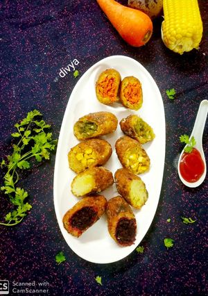 A picture of Schejwan veggies nugget's.
