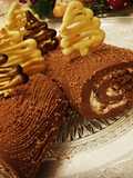 Tronchetto di castagne e cioccolato