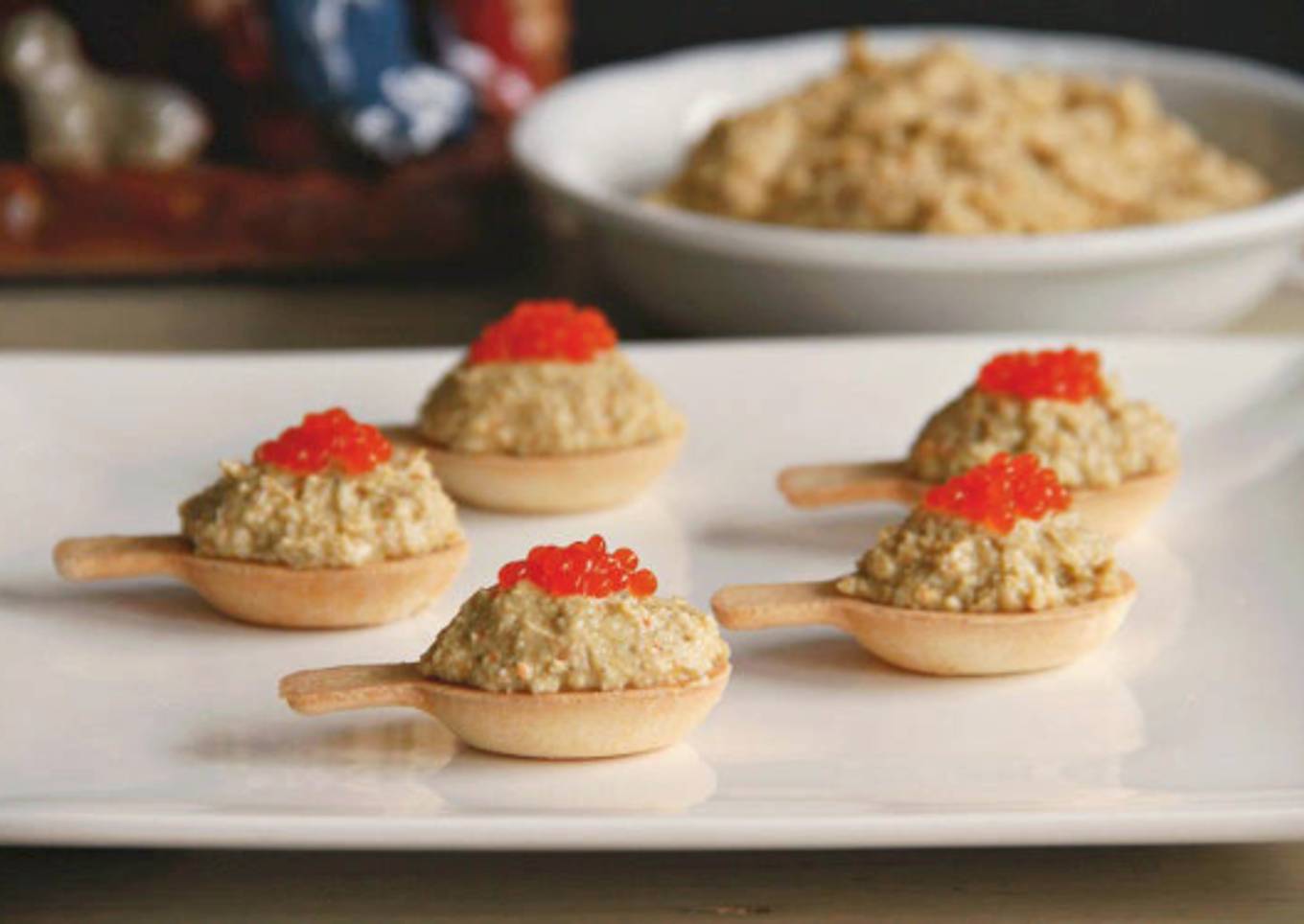 Falsa mousse centollo en cucharitas