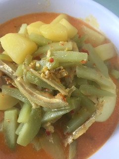 Foto resep Kuah lontong labu siam telur dan teri