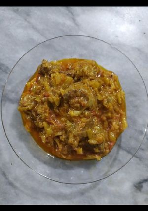 A picture of Ghiya Gosht / Kaddu Gosht.