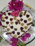 Red velvet cake with cheese cream frosting