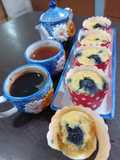 Blueberry Tempe Steamed Muffins