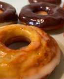 Fit donut de arroz 🍚 con chocolate blanco y negro