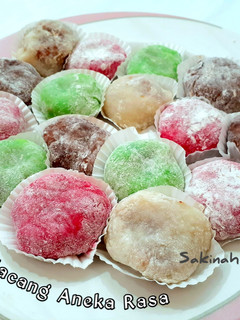 Foto resep Mochi Isi Kacang Aneka Rasa
