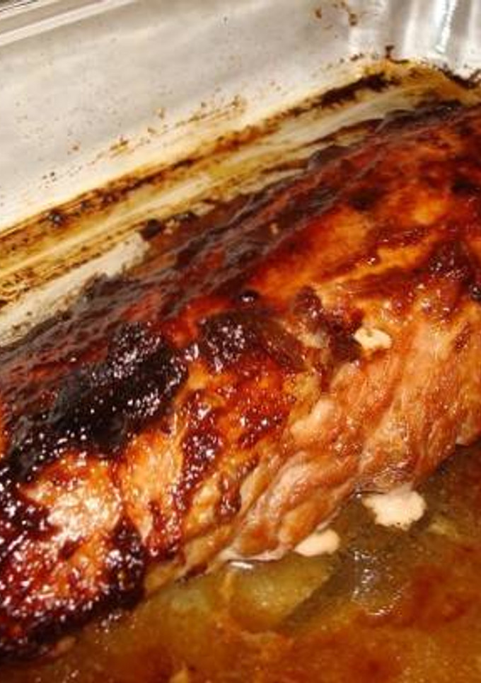 Una foto de Cinta de lomo sabor barbacoa