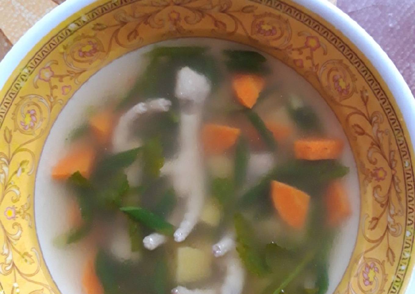 Sop ceker ayam simpel ala ala