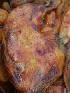 Una foto de Pollo jugoso al horno