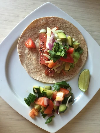 Simple Way Prepare Recipe Fresh tuna taco / Cajun sauce that is Delicious, Appealing}