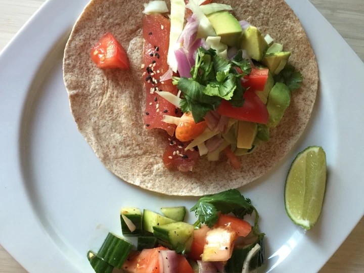 Simple Way Prepare Recipe Fresh tuna taco / Cajun sauce that is Delicious, Appealing}