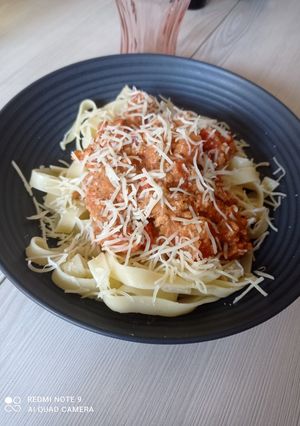 Une photo de Pâtes bolognaise maison