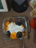 Plum Mango Coconut Dessert