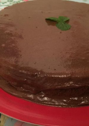 Una foto de Torta de chocolate húmeda