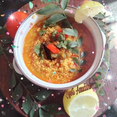 A picture of Foxtail millet khichdi kangani khichdi.