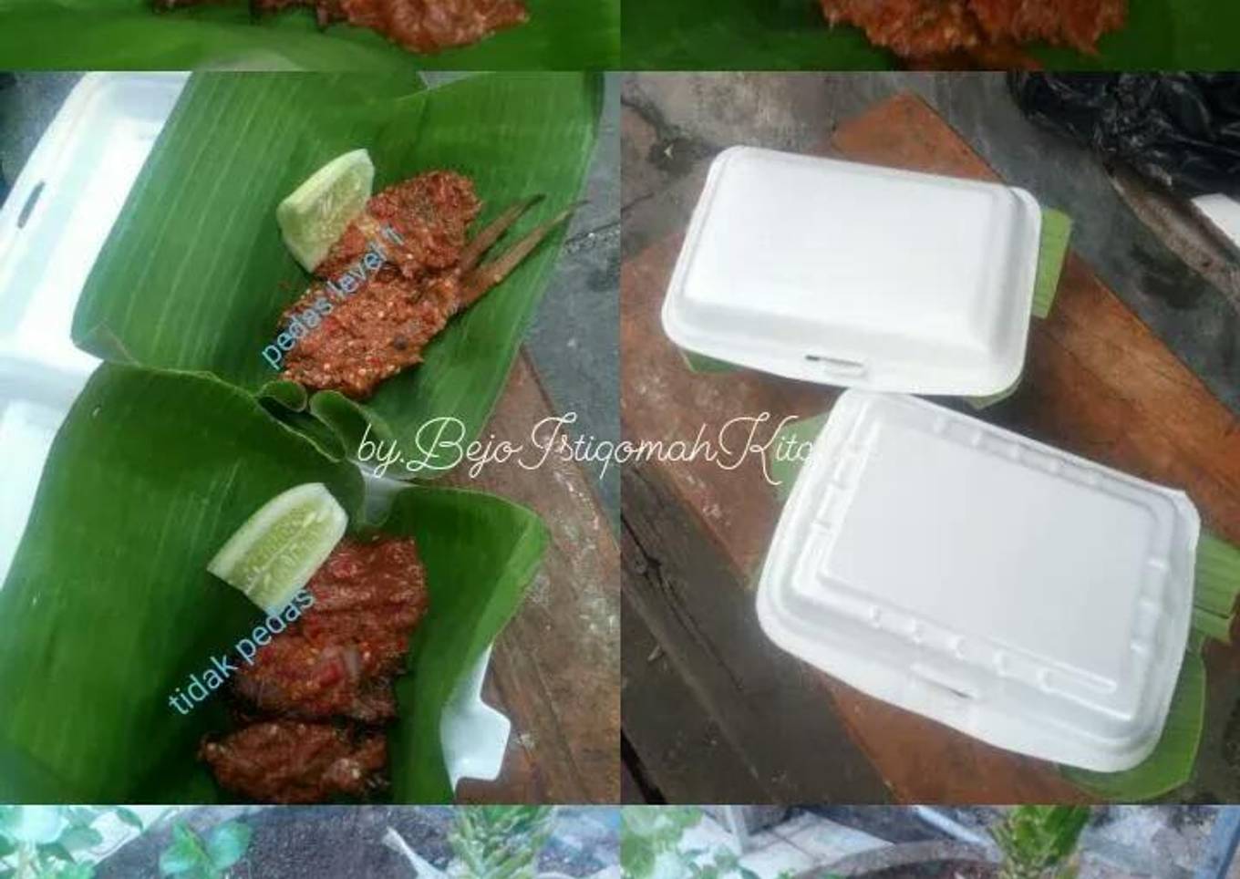Penyet panggang ikan manyung sambel trasi margarin