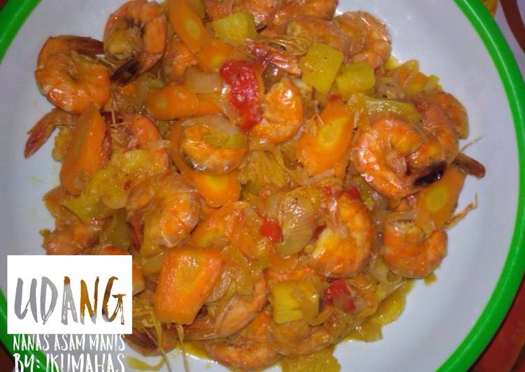 Bahan memasak Udang (nanas) asam manis GPL yang Bisa Manjain Lidah