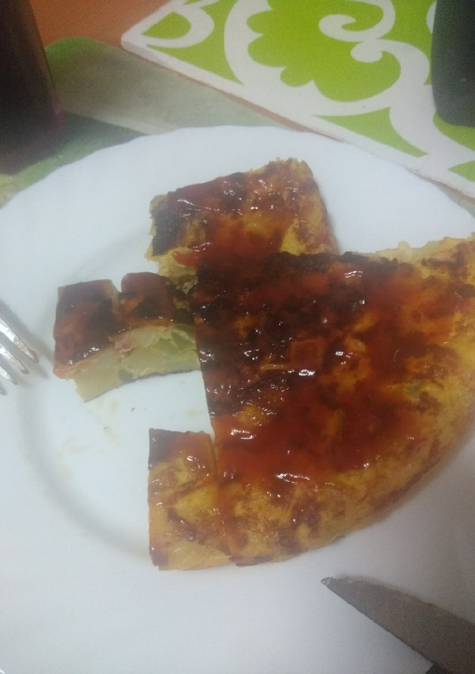 Una foto de Tortilla de papas a la paisana