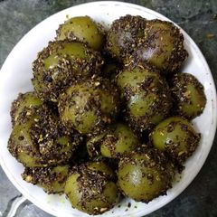 A picture of Stuffed Gunda/Lasode Achaar.